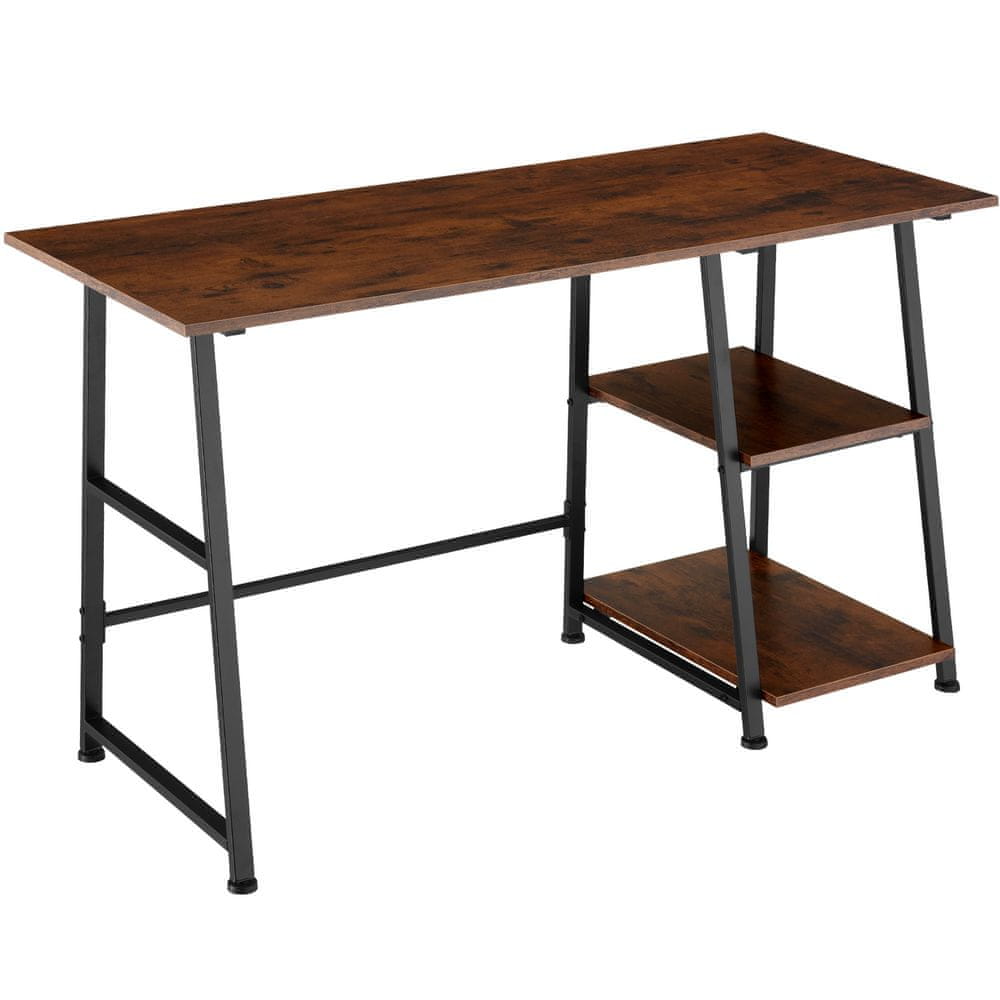 tectake Písací stôl Paisley 120x50x73,5cm - Industrial tmavé drevo